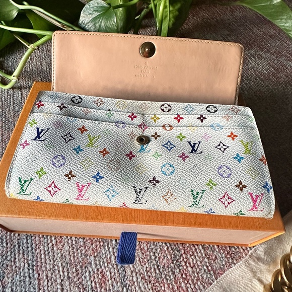 🚨Deal Alert Louis Vuitton Multicolor Sarah Long Wallet 💎Authentic - Picture 8 of 15